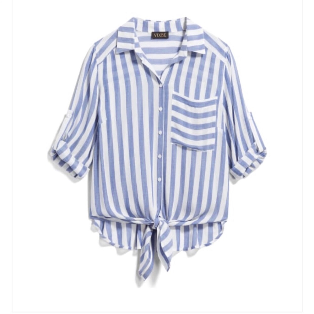 VIXBE tie-front top